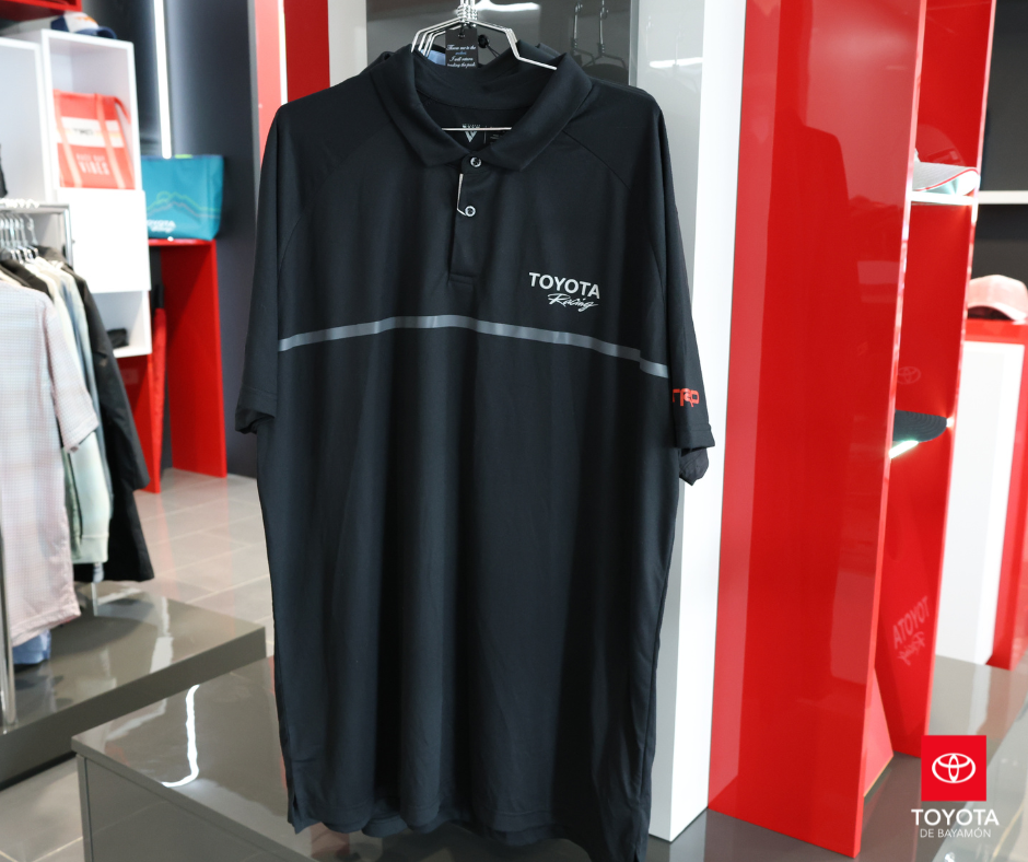 LevelWear Black Polo Mens Toyota TRD Red