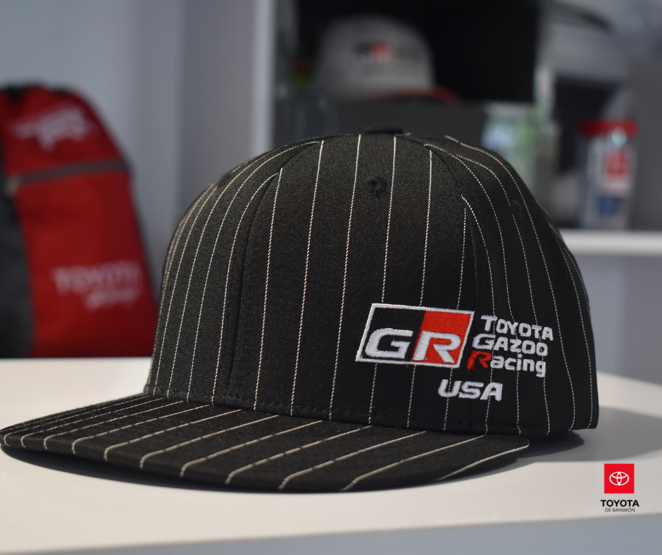 Toyota GR Gazoo Black Cap White Stripes Cap