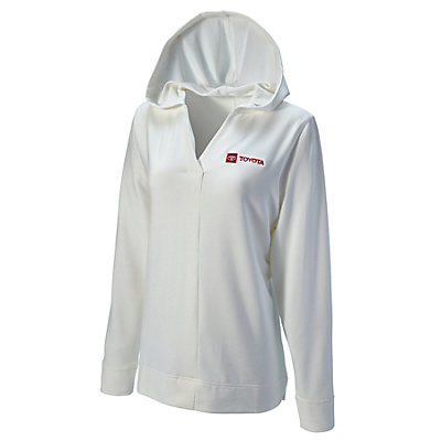 White Pullover Hoodie Toyota